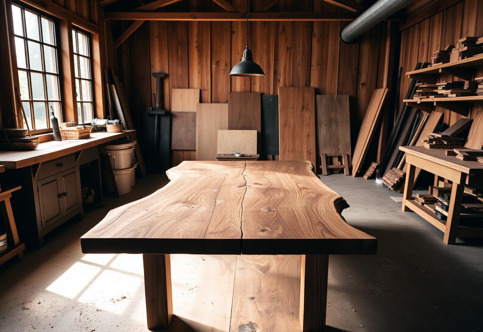 Live-Edge Walnut Dining Table